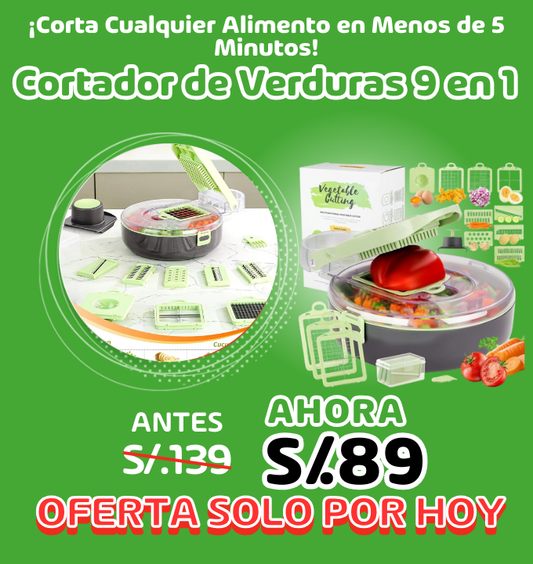 Cortador de Verduras 9 en 1